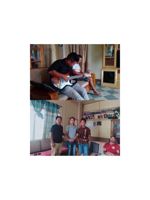 Electric guitar donated by Bro. Lalboi Guite 
